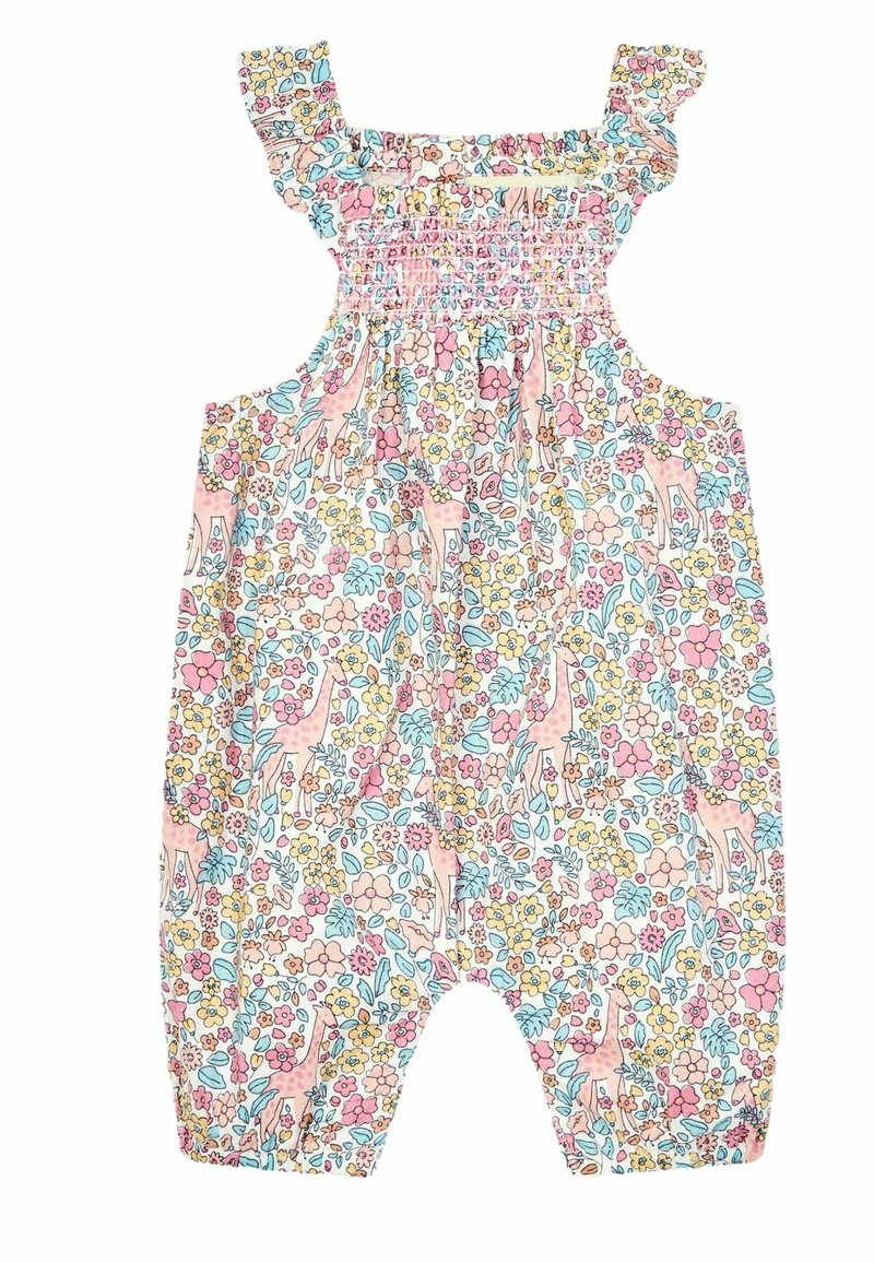 JoJo Maman Bébé FLORAL - REGULAR FIT - Kombinezon - pink giraffe