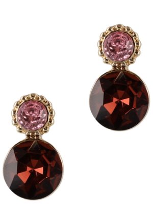 PINS - Oorbellen - gold coloured and purple