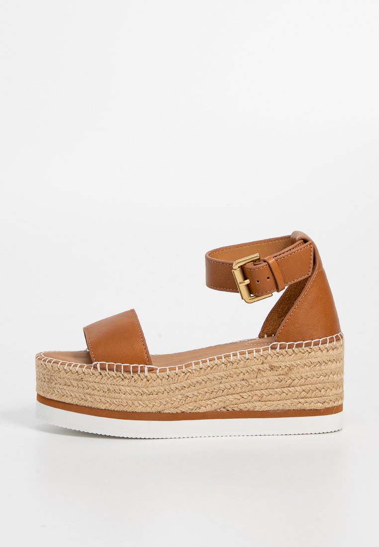 See by Chloé Sandalen met plateauzool bruin See by Chloé Sandalen met plateauzool bruin