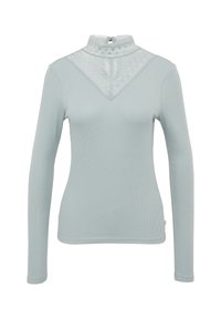 AM AUSSCHNITT - Langarmshirt - salbeigrün