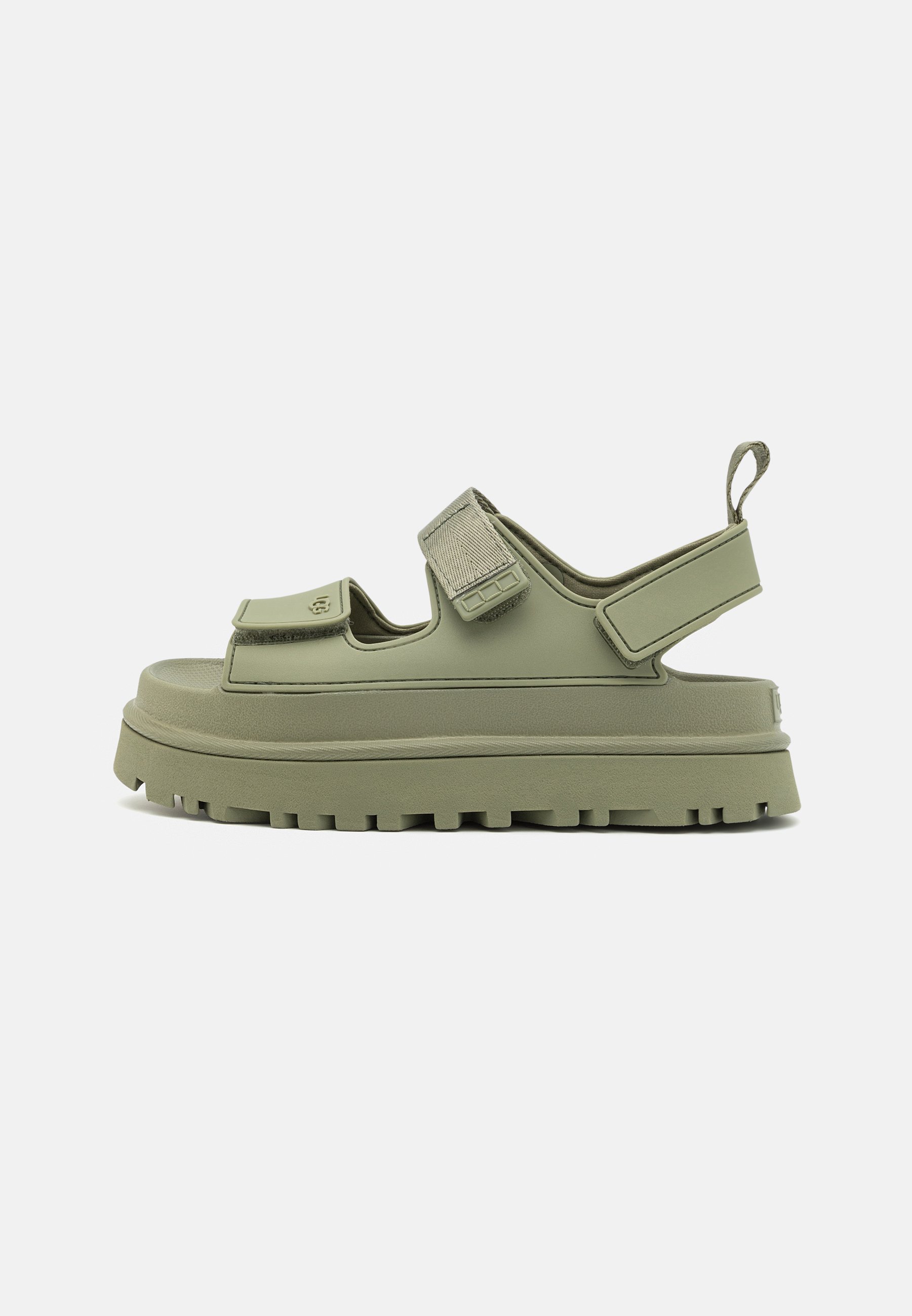 UGG GOLDENGLOW - Platform sandals - shaded clover/khaki - Zalando