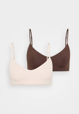 Anna Field 2PK SEAMLESS WIREFREE TSHIRT BRA - Soutien-gorge invisible - nude