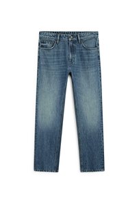 Jeans straight leg - mottled dark blue