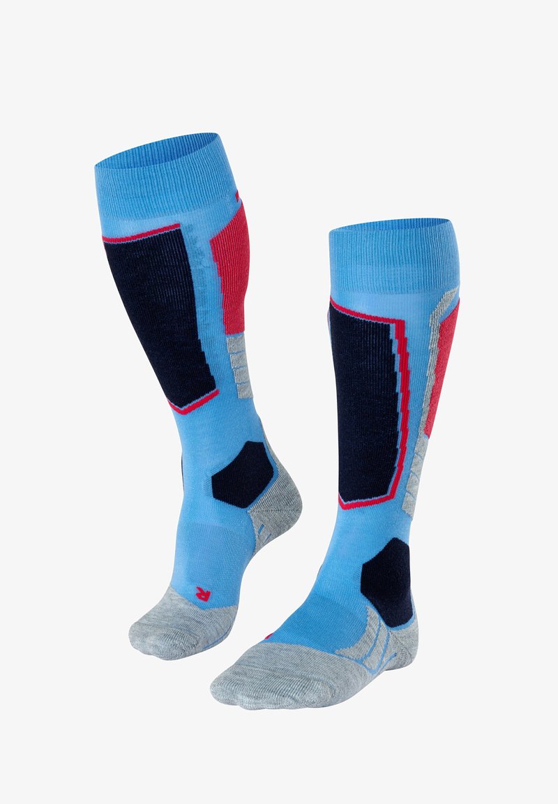 FALKE SK2 WOOL SKIING - Kniestrümpfe - blue note