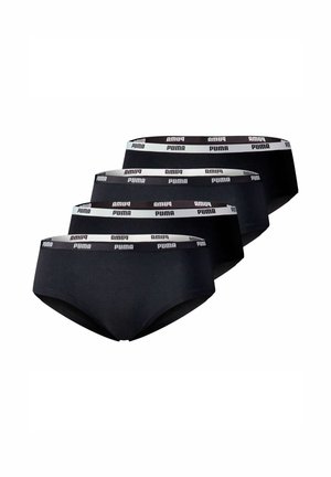 SOFT BUND LOGO 4ER PACK - Briefs - schwarz