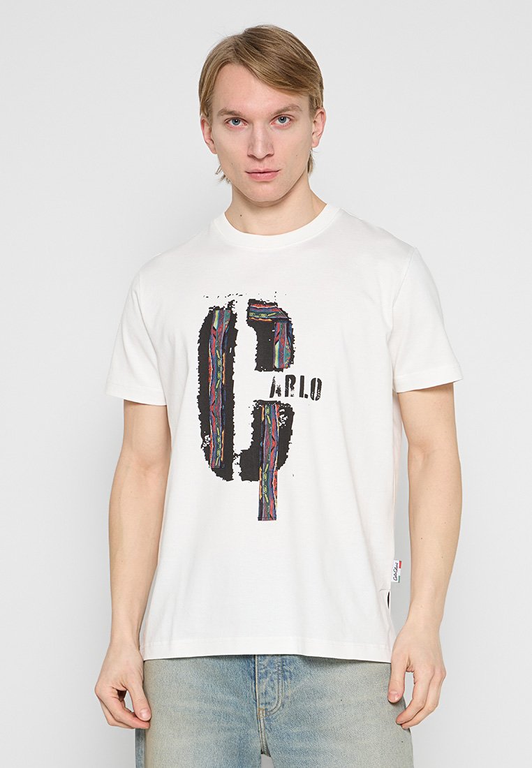 carlo colucci T-shirt print crème