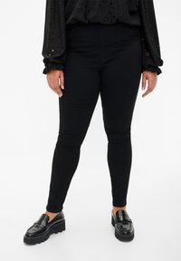 Zizzi - MIT HOHER TAILLE - Jeans Skinny Fit - black Thumbnail-Bild 1