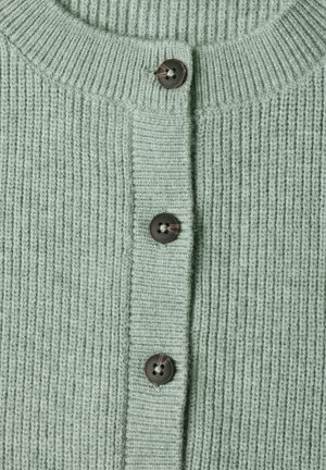 Street One, STRICKWESTE MIT RUNDHALS UND KNOPFLEISTE - Veste sans manches - eucalyptus green mel