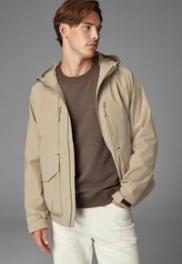 Next ZIP THROUGH - REGULAR FIT - Regenjacke / wasserabweisende Jacke - dark stone