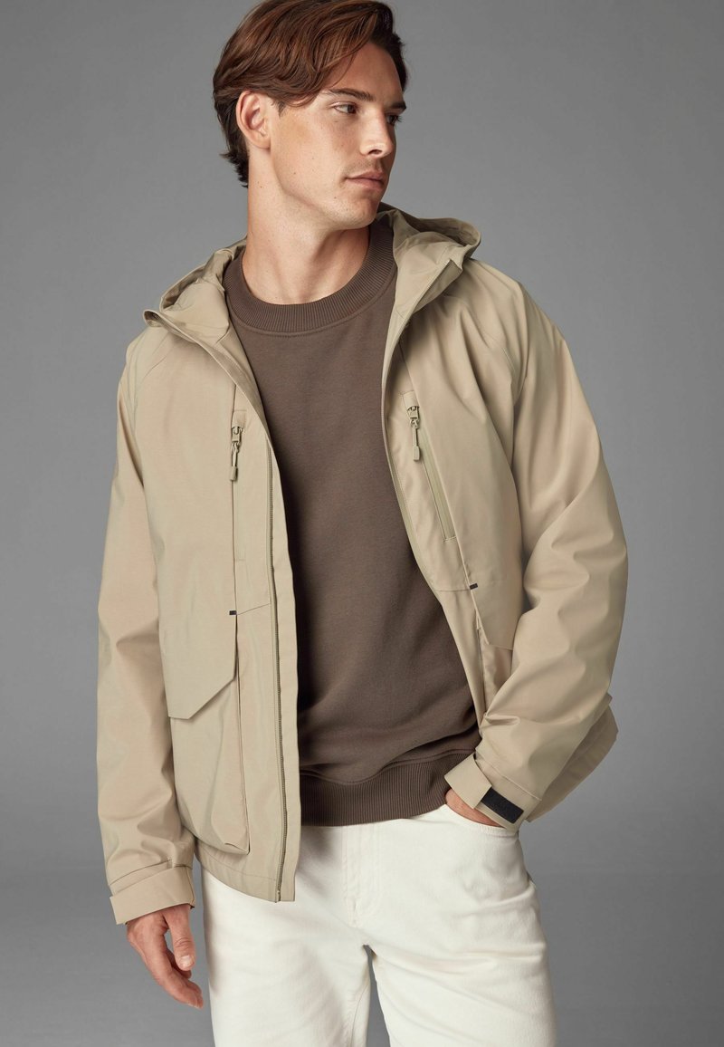 Next ZIP THROUGH - REGULAR FIT - Regenjacke / wasserabweisende Jacke - dark stone