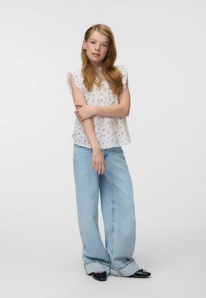 VERO MODA Girl, TOP VMTRINE TOP - Bluse - snow white