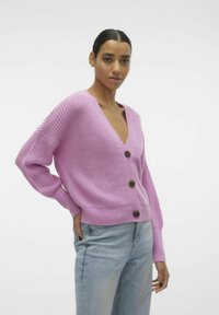 Vero Moda VMLEA V-NECK CUFF  - Ζακέτα - pastel lavender