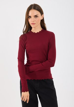Top s dlhým rukávom - cabernet