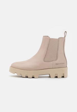 Bottines à plateau - beige