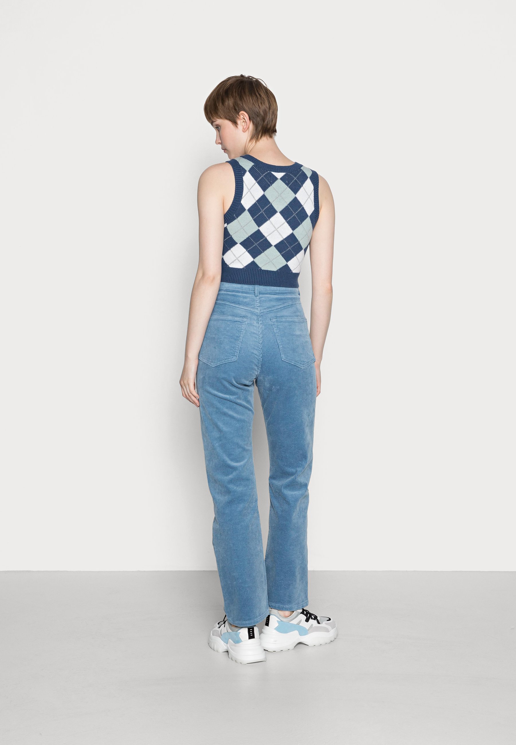 Weekday ROWE TROUSER - Trousers - blue 