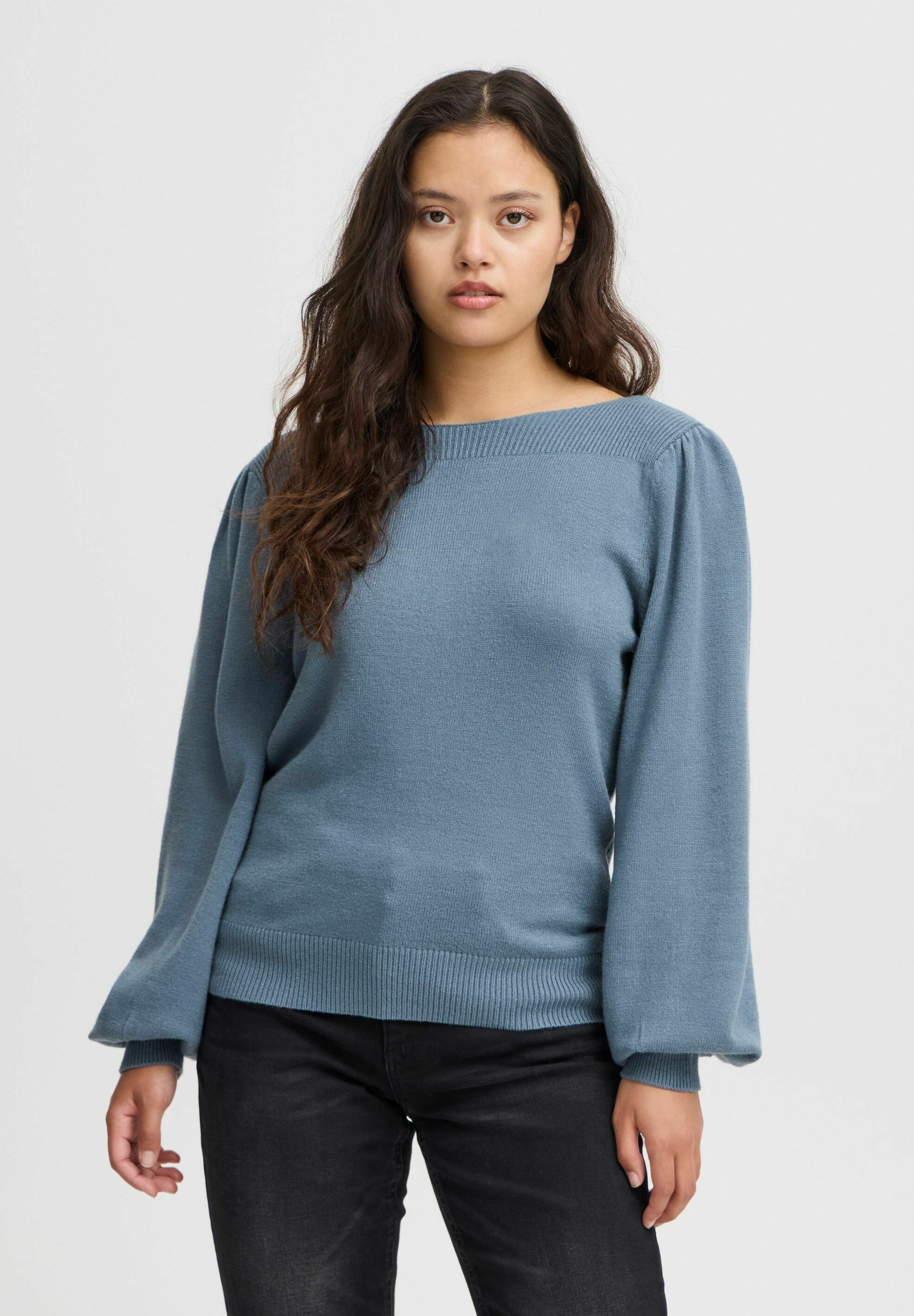 売れ筋商品|||イチ ニット&セーター レディース アウター IHVIRELLE - Jumper - blue mirage ICHI IHVIRELLE - Jumper - blue mirage/blue - Zalando