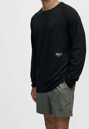 Langærmet T-shirt - black