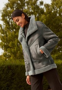Next AVIATOR  - Kunstnahast jakk - grey