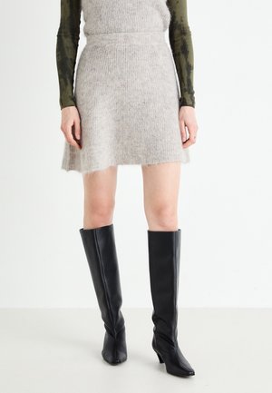 SLFEMILI SKIRT - sukňa v tvare A - dove/birch