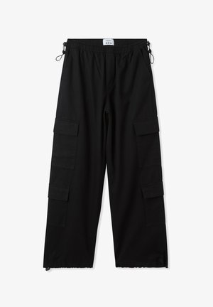 Terranova PARACHUTE - Pantaloni cargo - nero