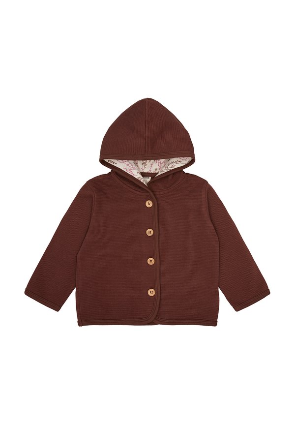 IN WAFFELOPTIK - Strickjacke - wood