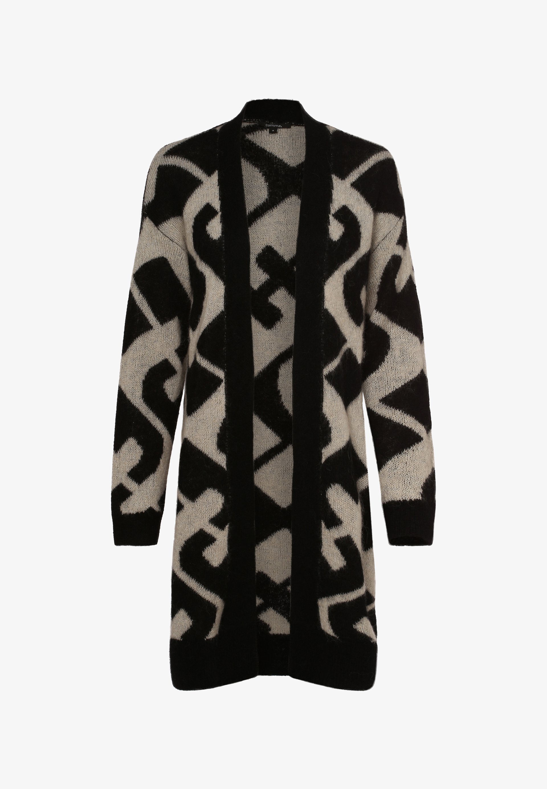 Cardigan Comma Strickjacke Weiss Comma Cardigan Schwarz Ecru/black
