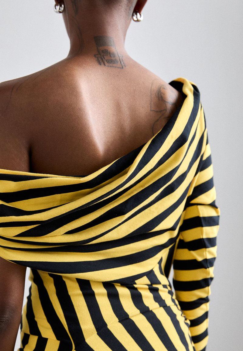 yellow black and white dress Terani Couture - 242E3151 main image 0