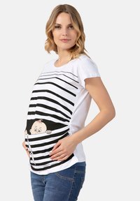 M.M.C. BABY FLUCHT - Print T-shirt - weiß