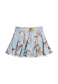 FLORAL - A-vonalú szoknya - blue