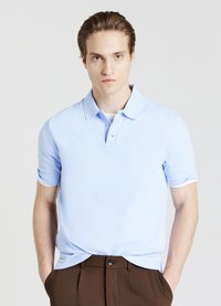 3 BOTTONI - Polo - celeste melange