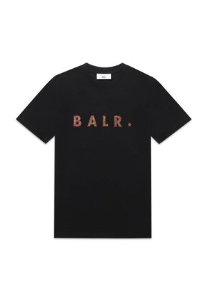 BALR. MONOGRAM EMBRO REGULAR FIT - Print T-shirt - jet black tibetian red