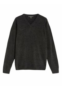 Marks & Spencer CASHMILON ciemnoszary melanż