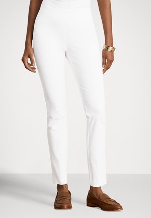 STRETCH-COTTON BLEND TWILL SKINNY PANT - Pantaloni - white