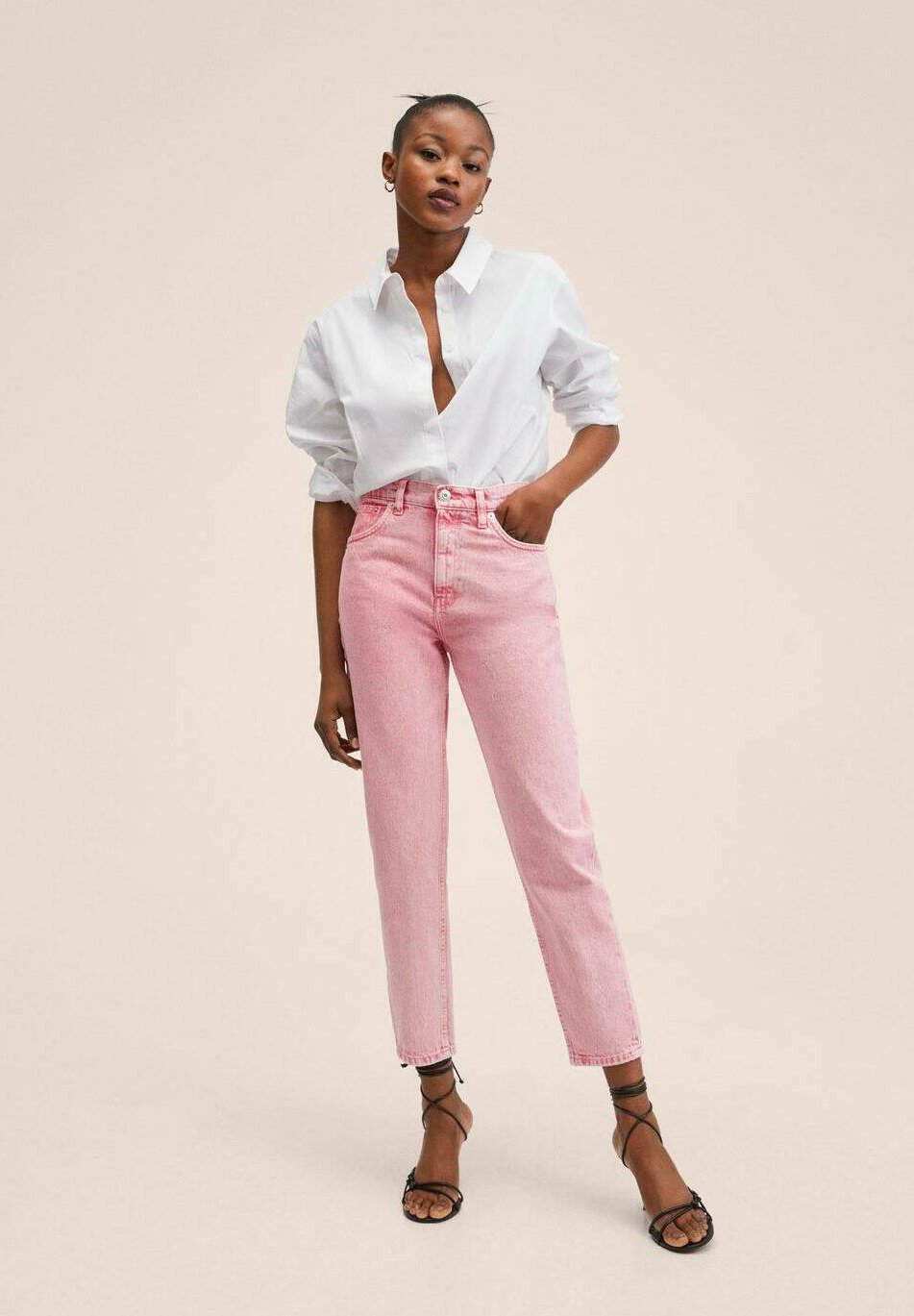 Mango Jeans slim fit - bubblegum pink/rosa fluo - Zalando.it