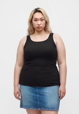 ONLY Carmakoma CARTIME TANK 2 PACK - Μπλούζα - black