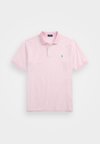 STRIPED MESH POLO SHIRT - Poloshirt - carmel pink/white