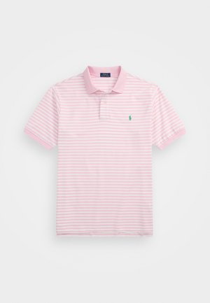 Polo Ralph Lauren Big & Tall STRIPED MESH POLO SHIRT - Poloskjorter - carmel pink/white