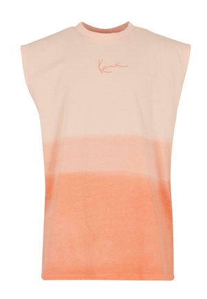 Karl Kani SIGNATURE SLEEVELESS  - Marškinėliai su spaudiniu - orange