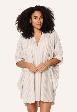 TUNIK - Doplnky na pláž - dark beige stripe