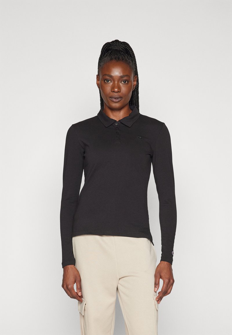 Champion ICONS LONG SLEEVE - Hosszú ujjú felső - black