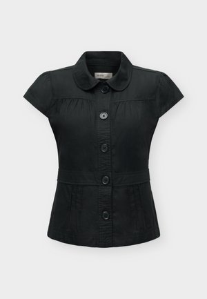 Hollister Co., STATEMENT COLLAR SHIRTING  - Button-down blouse - black