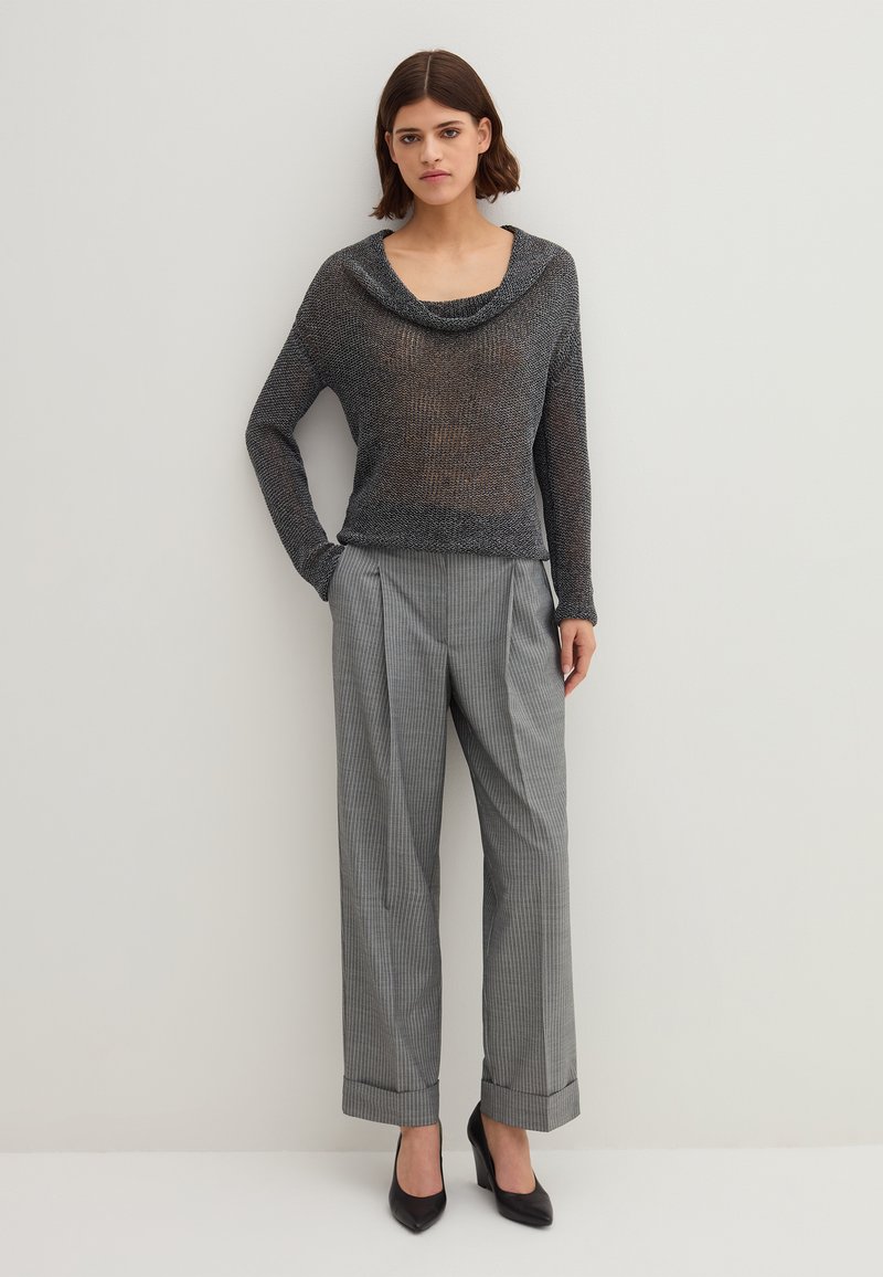 Stefanel Broek lichtgrijs Stefanel Broek lichtgrijs