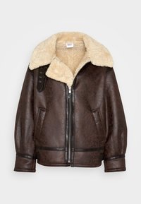 BDG Urban Outfitters STEVIE AVIATOR - Műbőr dzseki - chocolate