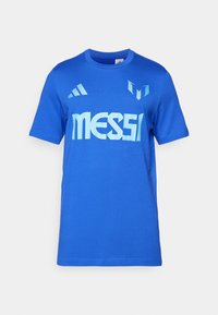 MESSI NAME AND NUMBER GRAPHIC - Marškinėliai su spaudiniu - semi lucid blue