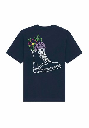 BOOTS BACK PRINT - T-shirt imprimé - dark blue