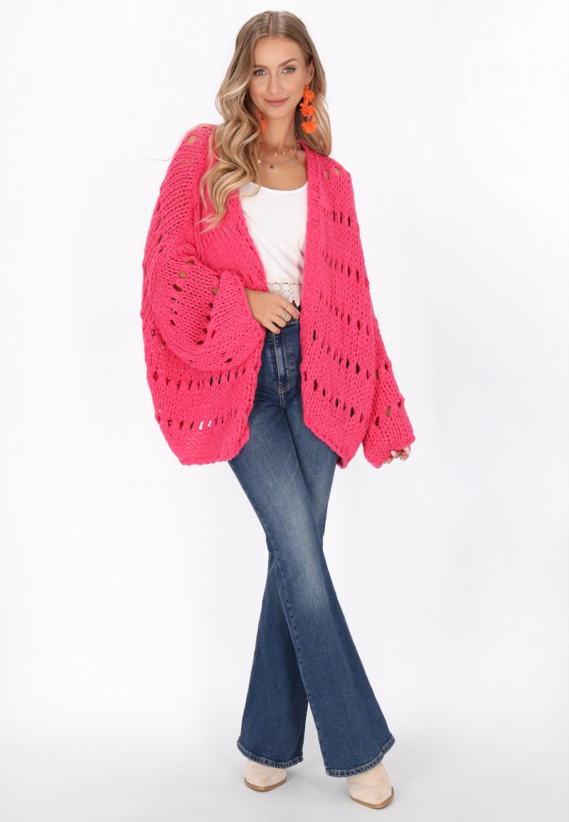 IZIA Cardigan fuchsia/pink Zalando