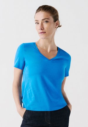 Caroll MANON - T-shirt basique - bleu turquoise