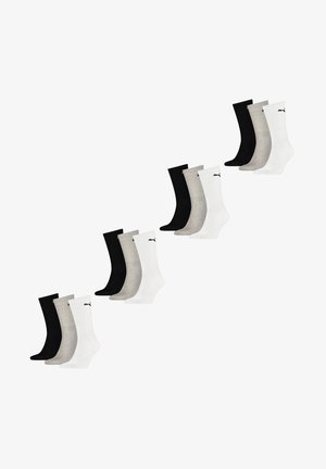 Puma CREW 12 PACK - Socken - paar grey white black