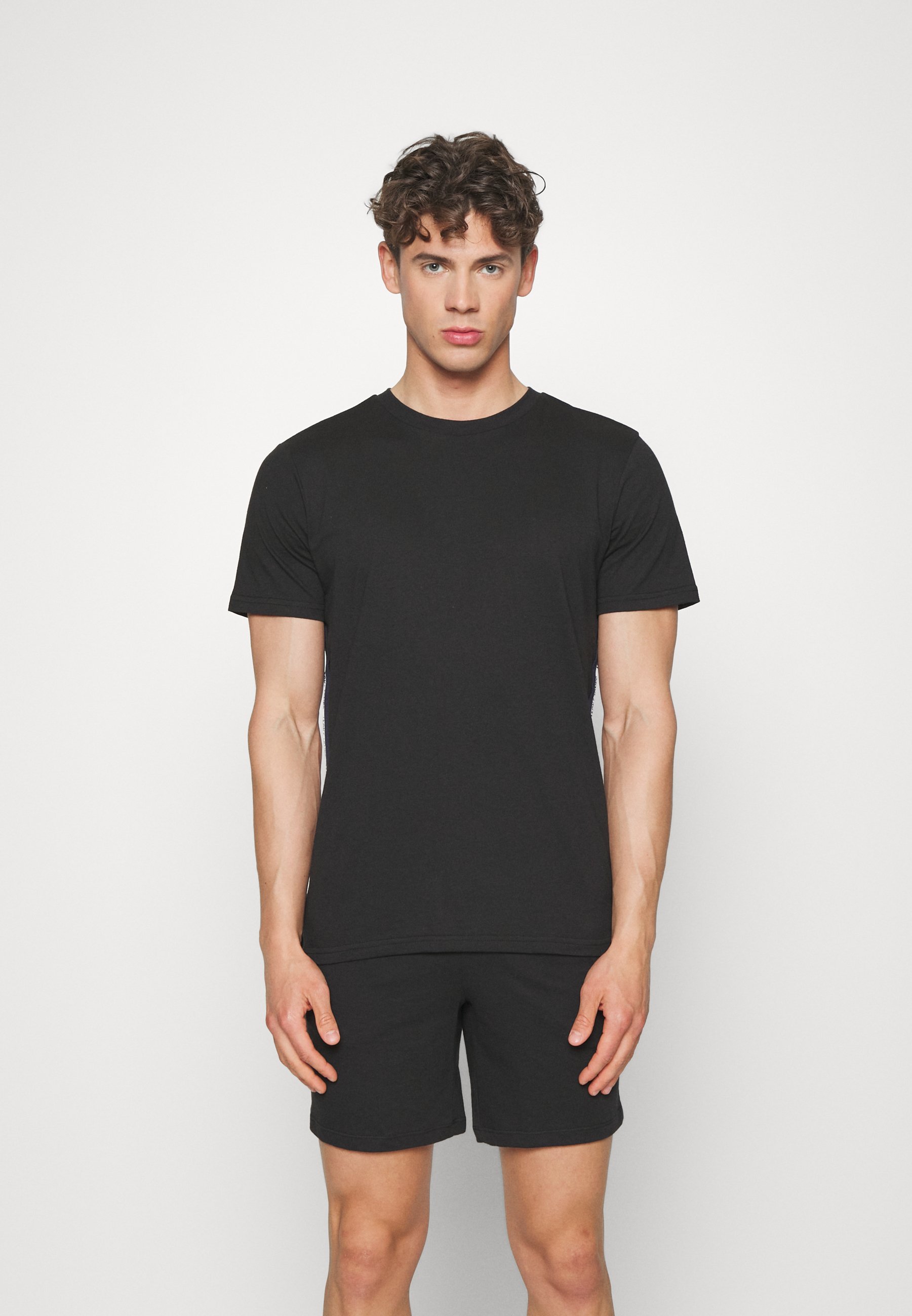 JACK & JONES JUNIOR pyjama JACELTON grijs melange/zwart