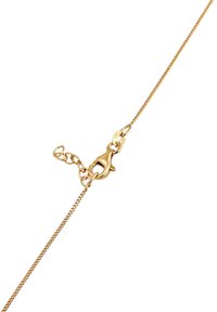 Goldene Armbandkette mit feinem Glieddesign, ausgestattet mit einem Karabinerverschluss und einer verstellbaren Verlängerungskette für unterschiedliche Längen.